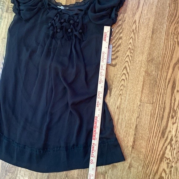 NWT Lucca Couture L black mini dress sweet girl dark Academia goth embellished - Picture 11 of 16